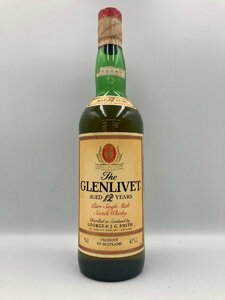 ST【同梱不可】GLENLIVET グレンリベット12年 赤アザミ 750ml 43% 未開栓 古酒 Z042395