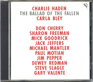 ECM 1248 / 西独盤 / Charrlie Haden / The Ballad of The Fallen / 811 546-2 / Carla Bley参加 / 経年黄ばみ有