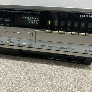 昭和家電 東芝 V-M7 ビデオデッキ ベータ 長期保管中古品 ジャンクの画像3