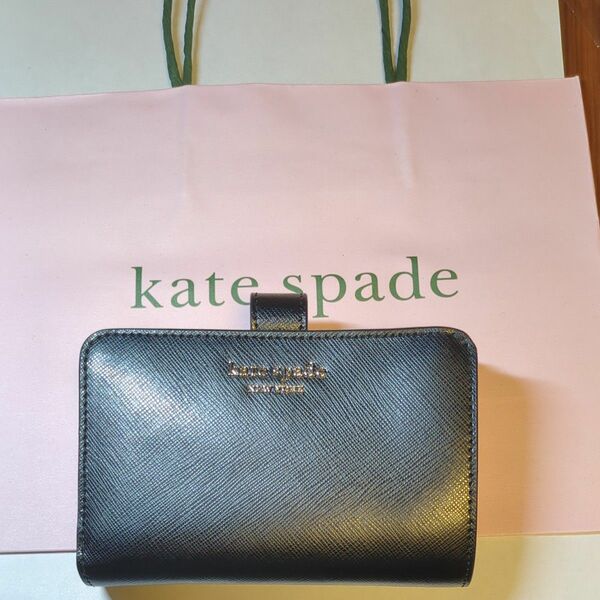 kate spade スペンサー コンパクト ウォレット PWR00279 001U ND　ケイトスペード　財布　二つ折り