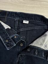 激レア 90’s ビンテージ LEVI‘S リーバイス 501 ブラックデニム パンツ メキシコ製 後染め 先染め USA製 カラーデニム_画像7