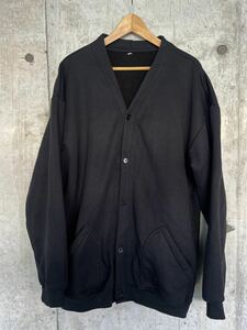 激レア スペシャル 90’s 5XL スウェット カーディガン ブラック 黒 JERZEES ジャージーズ ONE SIZE vintage ビンテージ USA製