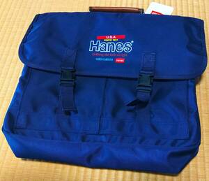 HANES ヘインズ 3 WAY バッグ 日本製 未使用 新古品 手提げカバン ショルダーバッグ リュックサック 可変 希少品・当時物・デッドストック