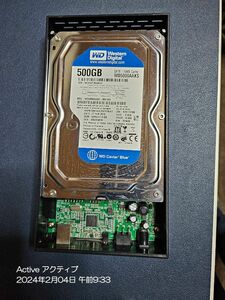 HDD 500GB 外付けケース付き