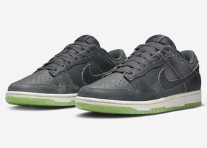 ナイキ 26.5cm ダンク ロー レトロ プレミアム グレー 税込定価13200円 NIKE DUNK LOW RETRO PRM メンズスニーカー 天然皮革 ハロウィン