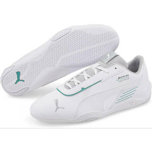  Puma 29cm MAPF1 R-Cat Machina белый зеленый PUMA Mercedes Benz AMG мужской спортивные туфли обувь для вождения **