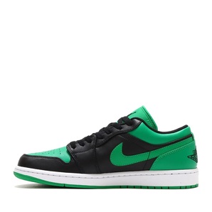 ナイキ 26cm エアジョーダン 1 ロー グリーン ブラック 税込定価15400円 NIKE AIR JORDAN 1 LOW メンズスニーカー 天然皮革 緑 黒の画像5