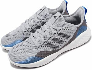 アディダスフルイドフロー2.0 26cm グレー ブルー adidas FLUIDFLOW 2.0 メンズ ランニング シューズ バウンス Bounce ②