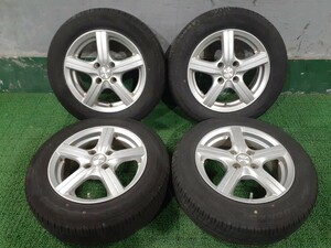 HOT STUFF EXCEEDER 14x5.5J +45 PCD100 4穴 ダンロップ エナセーブ EC204 165/70R14 4本セット 中古 売切!!