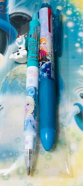 アナと雪の女王　アナ雪　3色ペンケース&シャープペン　中古　東京ディズニーランド　フリクション