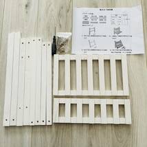 フラワースタンド　プランタースタンド　木製スタンド　園芸　花台　組み立て式　白　収納　小物置き　収納棚_画像7