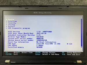 【ジャンク】Lenovo ThinkPad T510(4313-CTO)