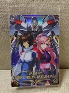 UR 1-032 キラ&ラクス&マイティーストライクフリーダムガンダム⑤★機動戦士ガンダムSEED FREEDOMウエハース バンダイ 劇場版