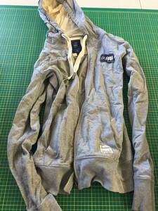 【処分品】G-STAR RAW ジップアップ パーカー グレー Sサイズ スウェット メンズ