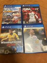 ps4 ゲームソフト スポーツ4点セット 実況パワフルプロ野球2018 NBA2K17 ウイニングイレブン2016 FIFA18 PS4ソフト_画像1