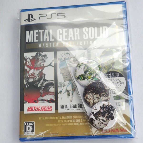 【PS5】特典付き METAL GEAR SOLID:MASTER COLLECTION Vol.1 メタルギア缶バッチセット