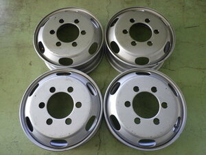 19.5×6.75 PCD:222.25 6穴 +136 TOPY JIS DM3P 中古 4本セット スチールホイール【店頭受け取り可】