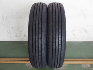 205/80R17.5 120/118L ブリヂストン R202 中古 9.9分山 2本セット サマータイヤ 2022年製 L17172