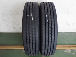 225/80R17.5 123/122L ヨコハマ RY237 中古 7分山 2本セット サマータイヤ 2017年製 L17167