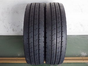 215/70R17.5 118/116L ダンロップ SPLT50 中古 9分山 2本セット サマータイヤ 2017年製 L17185