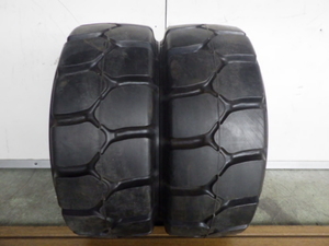 21×8-9 6.00E-9 ヨコハマ Hi-CUSHION HT-E 中古 9.9分山 2本セット フォークリフト ノーパンク X1409