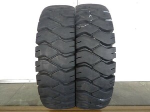 7.00-12 12PR ダンロップ POWERLIFTER FK71 中古 2本セット フォークリフト X1424