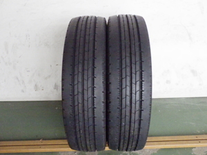 195/70R17.5 112/110L ダンロップ SPLT50 中古 8分山 2本セット サマータイヤ 2020年製 L17213