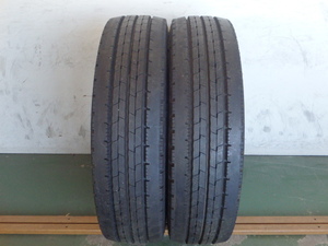 205/70R17.5 115/113L ダンロップ SPLT50 中古 9.9分山 2本セット サマータイヤ 2021年製 L17198