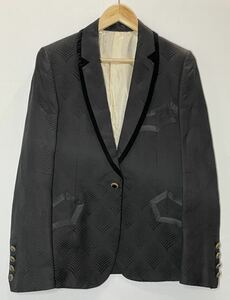  Number Nine numbernine 09ss шелк tailored jacket размер 2 черный J0012