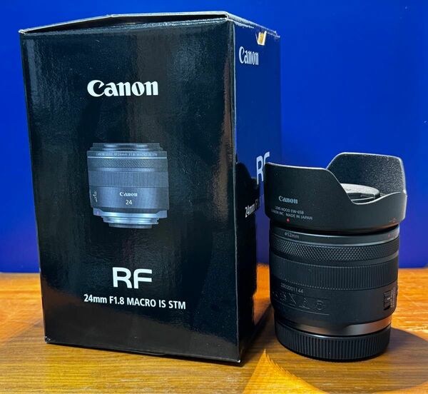 ◆極美品 保証残フード付 キャノン Canon RF 24mm F1.8 マクロ