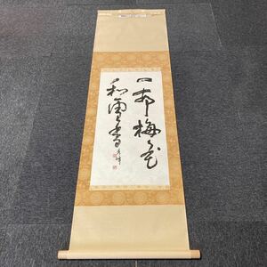 【模写】掛軸 秀峰 紙本 書 箱無 同梱可能 No.2915