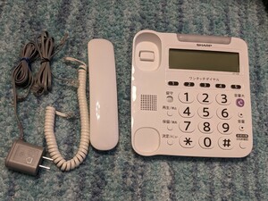 0602u0922 sharp telephone machine cordless trouble telephone measures with function large button ask ... large volume white JD-V38CL * including in a package un- possible 