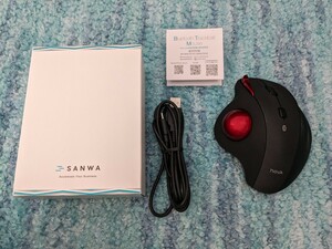 0602u1507 Sanwa Direct шаровой манипулятор мышь Bluetooth тихий звук заряжающийся 5 кнопка ( возвращаться /..) 400-MABTTB169 * включение в покупку не возможно 