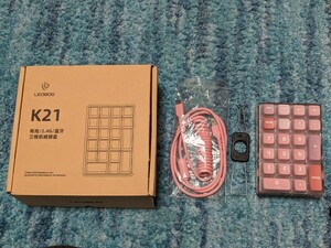 0602u2735　LEOBOG テンキー テンキー メカニカル テンキー Bluetooth 2.4G接続 K21　※同梱不可