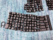 0602u2738　187キー キーキャップ XVX ダブルショット PBT 60%65％70％100％メカニカルキーボード（ブラック＆ホワイト)_画像4