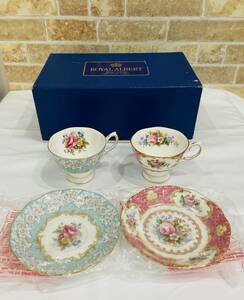 【美品】ROYAL ALBERT カップ ソーサー ペア ロイヤルアルバート 未使用