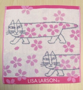 【 新品 未使用 】 リサラーソン LISA LASON 桜 マイキー 約34×36cm ハンドタオル １枚