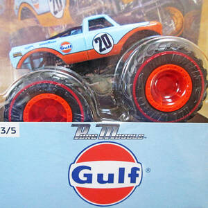 ★入手困難★O'reilly auto 限定 MONSTER TRUCK PURE MUSCLE GULF/モンスタートラック ガルフ/レッドライン/オイル/ガソリン/日本未発売