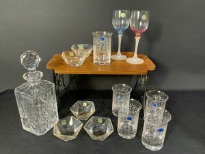◆FO149 クリスタル 食器 まとめ　デキャンタ、ボヘミア グラス、ワイングラス、小鉢 など　ガラス工芸品◆