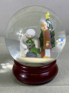 ◆FO133 The Snowman スノーマン スノードーム Glitter Glob 直径 約12cm×高さ14cm　置物◆T