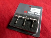 ★新品セール/最安値★GOTOH／In-Tune Ti◆国産 テレキャスター用 チタン サドル ３個セット 弦長補正 TL用 音の粒立ち クリア 透明感_画像2