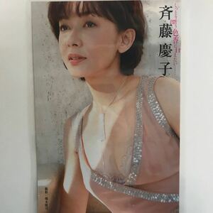 『雑誌グラビア ラミネート加工』N-170【斉藤慶子/大人の色気 漂う色香に甘えたい 】B5 3枚6ページ 週刊ポスト 平成22年1月4日号 ※15