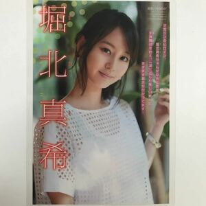 『雑誌グラビア ラミネート加工』Y-2162 堀北真希(今は芸能界を引退して一般人・当時は大活躍) B5 3枚5P少年マガジ2015年5月6・13日号※15