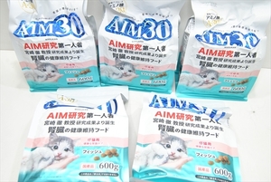 【PLT-3416】 キャットフード AIM30 腎臓の健康維持フード 仔猫用 フィッシュ 国産品 600g 5個 計3kg まとめ売 ②