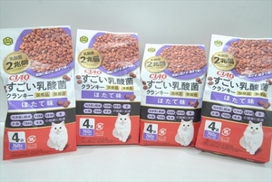 【EC-3247】 キャットフード チャオ すごい乳酸菌 クランキー ホタテ味 760ｇ 4個 まとめ売り ③
