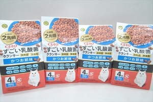 【EC-3223】 キャットフード チャオ すごい乳酸菌 クランキー かつお節味 国産品 760ｇ 4個 まとめ売り ②