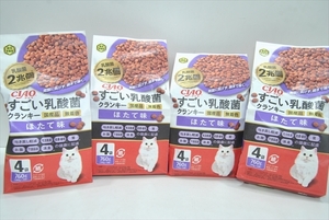 【EC-3247】 キャットフード チャオ すごい乳酸菌 クランキー ホタテ味 760ｇ 4個 まとめ売り ②