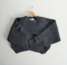 2023AW / 未使用 / ENFOLD エンフォルド / TUCK SHORT-KNIT PULLOVER ニット 38 / 300GA270-1830 / 2312-2048_画像7