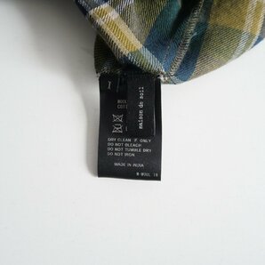 2023AW / maison de soil メゾンドソイル / WOOL COTTON TWILL WEAVE CHECK CREW NECK P/O DRESS ワンピース 1 / 2401-0507の画像7