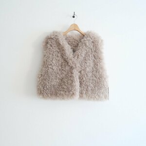 2023AW / 未使用 / THINK FUR シンクファー / Curly Fur Minimal Vest ファーベスト / 23TH-01B / 2311-0818